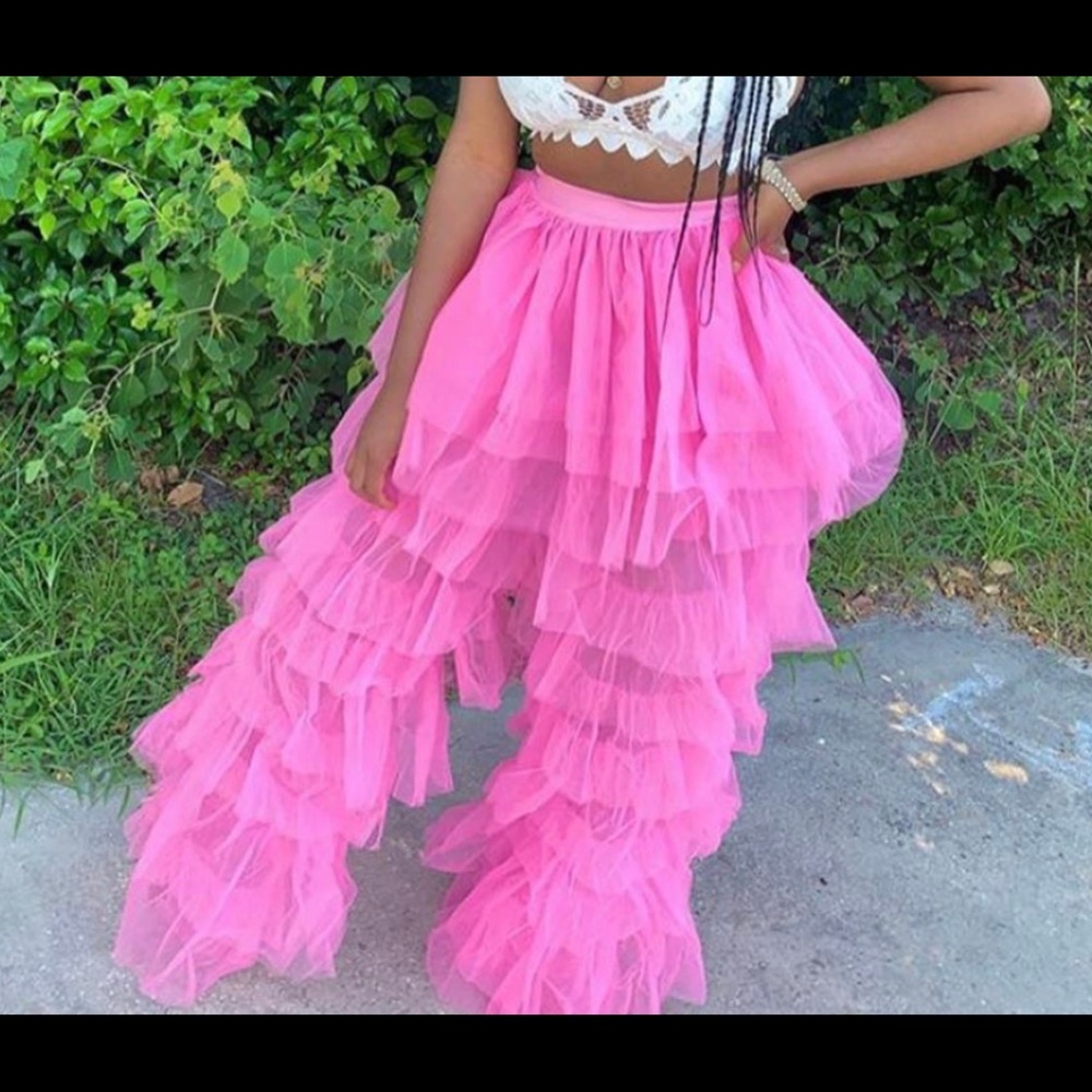 Pink Tulle Pants